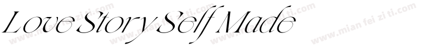 Love Story Self Made字体转换